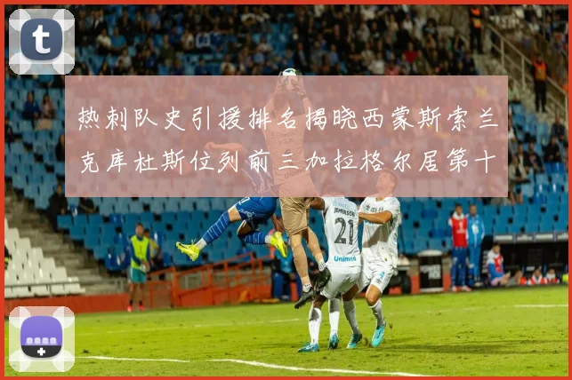 热刺队史引援排名揭晓西蒙斯索兰克库杜斯位列前三加拉格尔居第十一位